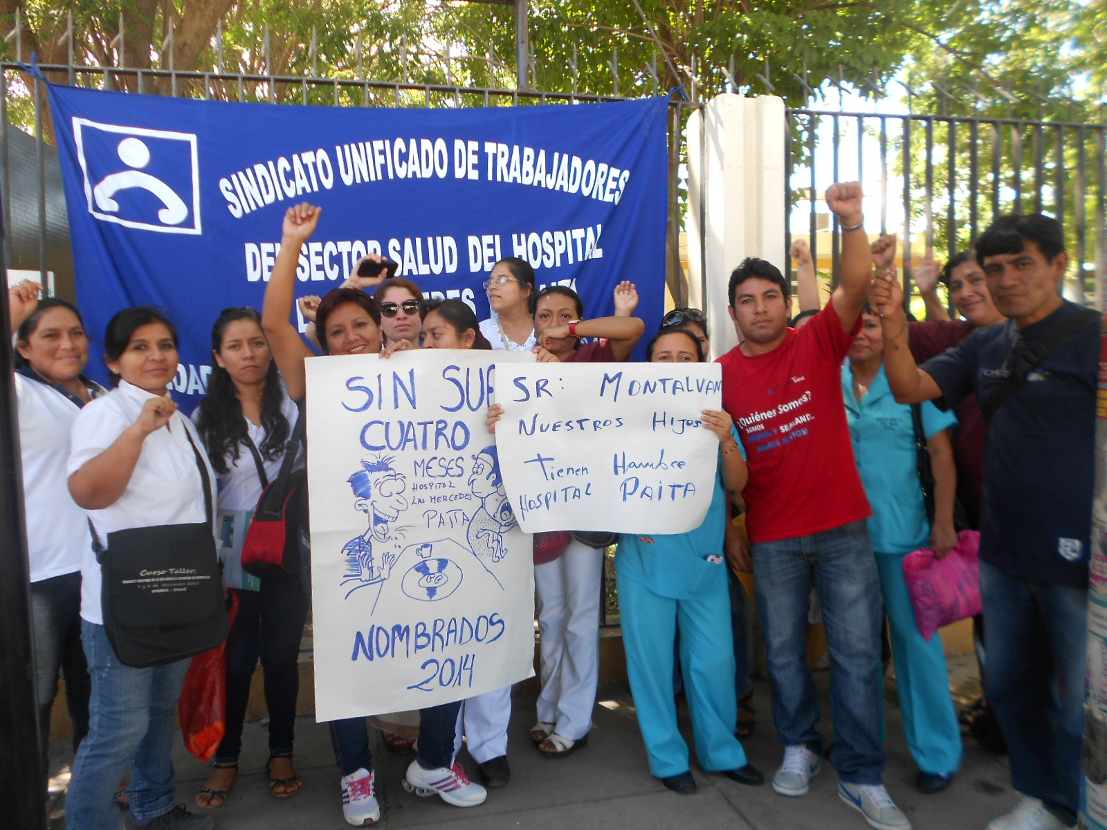 trabajadores salud impagos