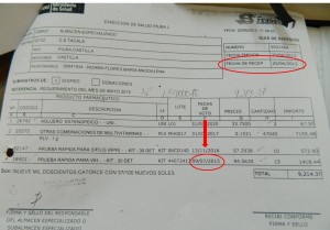 prueba vih vencida
