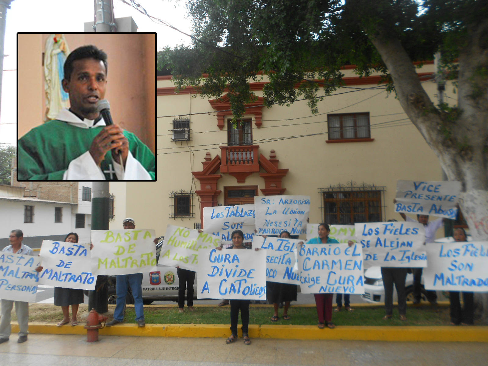 Protesta Arzobispado_Cura