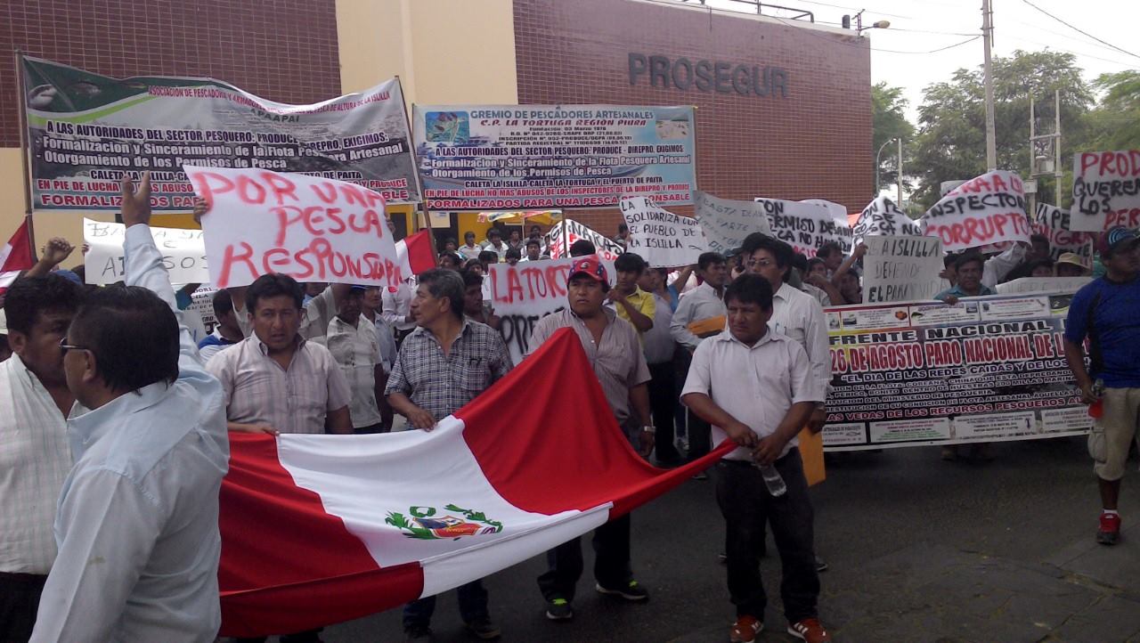 pescadores marcha