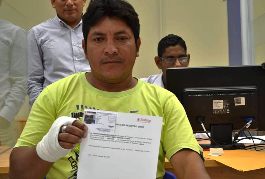 primer registrado Construcción Civil