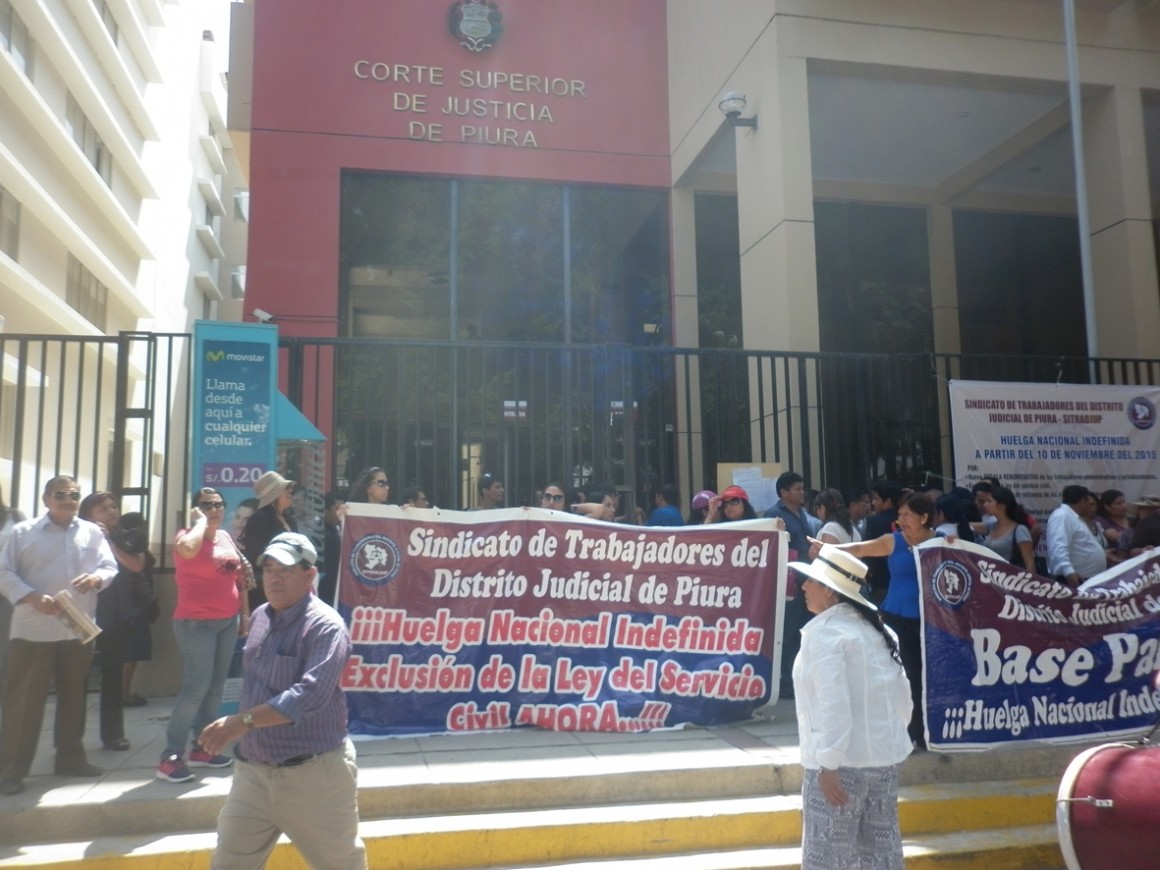 huelga indefinida PJ Piura