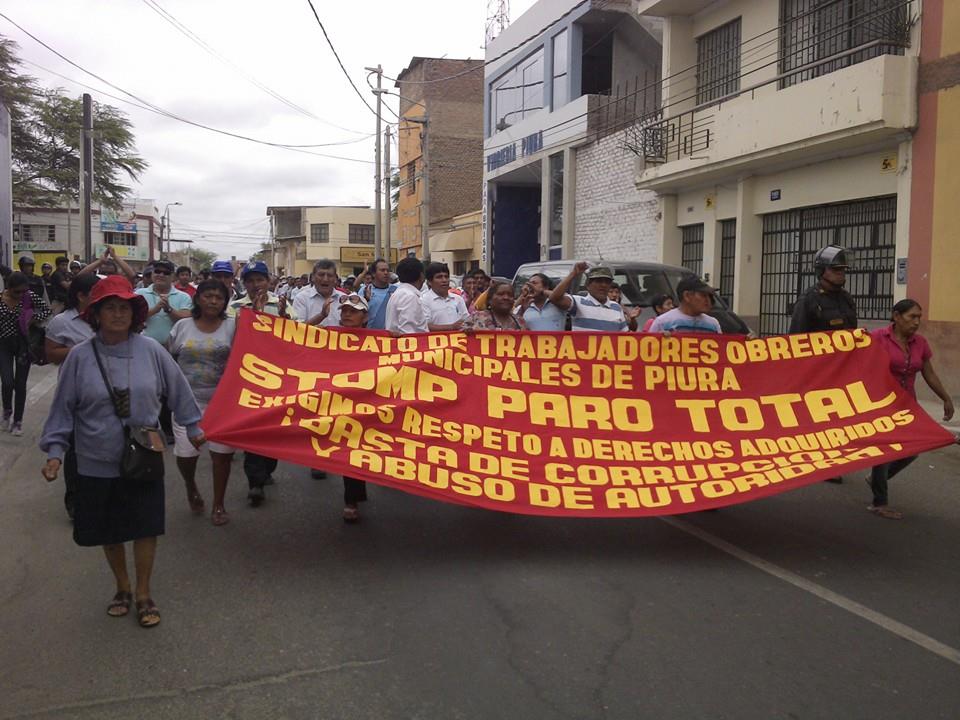 protesta trabajadores municipales