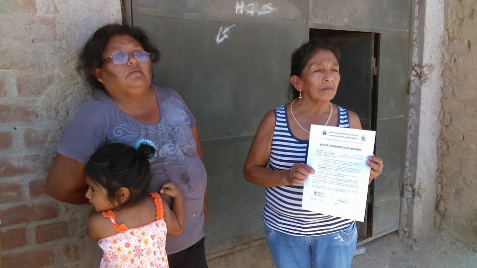 reubicacion familias el gallo