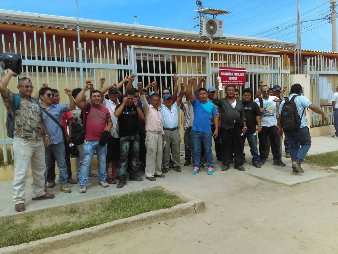 talareños reclaman trabajo PMRT