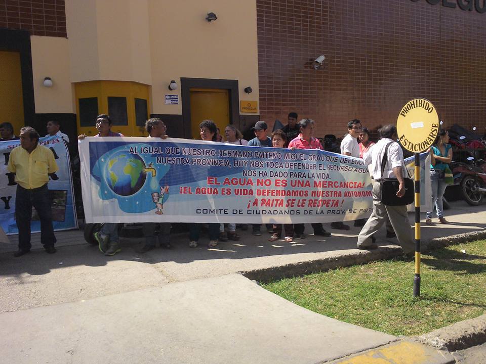 frente del agua