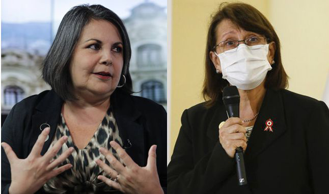 Rocío Silva y Pilar Mazzetti