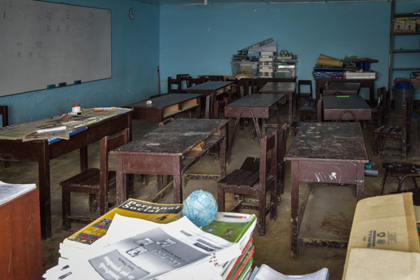 aula abandonada