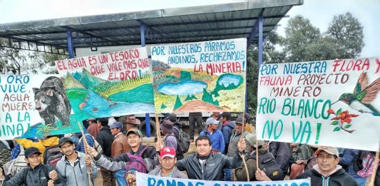 Ayabaca: ronderos marchan para exigir la nulidad del proyecto minero Río Blanco.