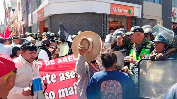 Protesta en Arequipa