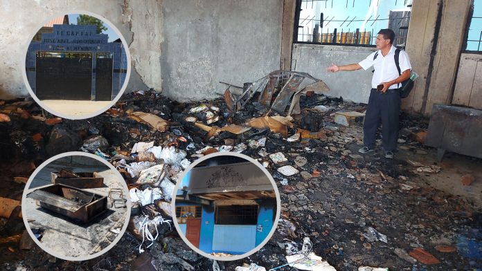 Extraño incendio destruye documentos de la dirección de I.E. José Abelardo Quiñones