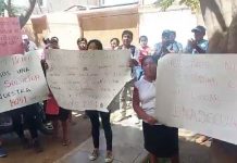 Docentes y padres de la I.E. 14041 de Narihualá exigen colegio terminado