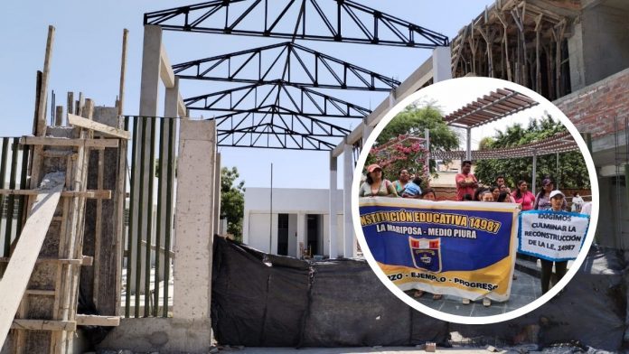 Piura: piden celeridad en obra de reconstrucción del colegio de La Mariposa
