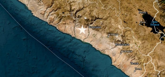 Fuerte sismo de magnitud 6.0 remeció la región Arequipa esta mañana
