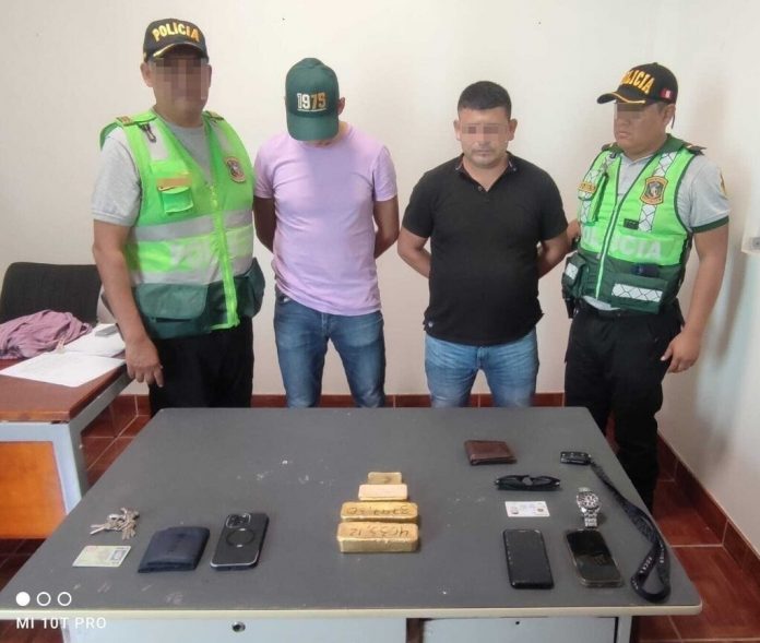 Piura: detienen a dos integrantes de banda delictiva “Los Monos” con más de 11 kilos de oro en Suyo