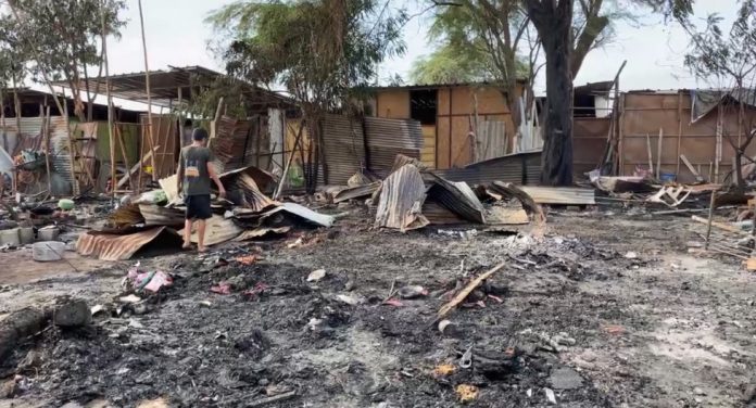 Incendio en Parque Centenario deja más de 12 familias damnificadas