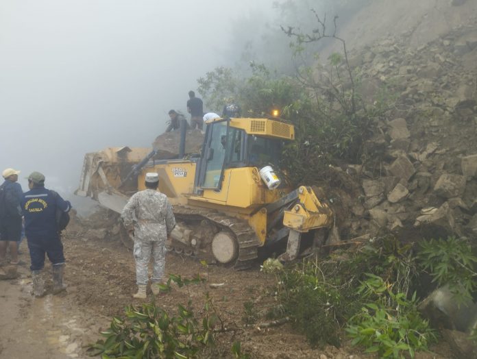 Municipio pide al MTC declarar en emergencia la vía nacional Canchaque- Huancabamba por lluvias