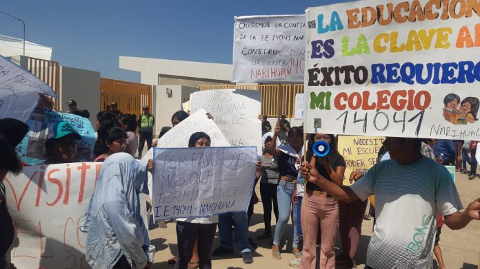 Más de 240 escolares afectados por abandono de obra en I.E. N° 14041 de Narihualá Más de 240 escolares afectados por abandono de obra en I.E. N° 14041 de Narihualá