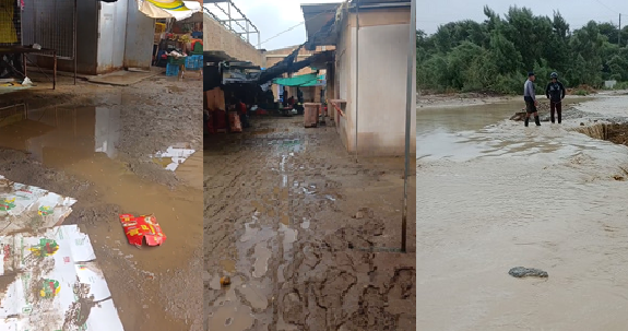 Talara: calles y mercados se inundan debido a las lluvias