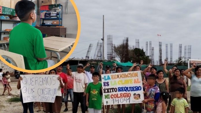 Colegio Narihualá Piur Piura: escolares de la IE 14041 de Narihualá volverán a clases en aulas en mal estado por obra abandonada