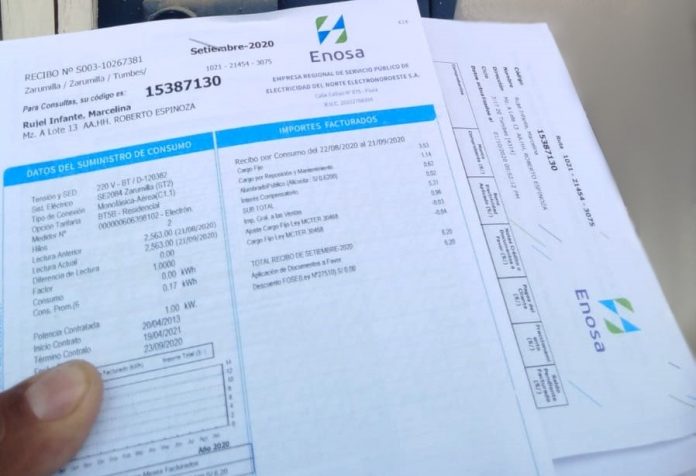 ENOSA-RECIBOS Enosa advierte sobre estafas perpetradas por falsos trabajadores