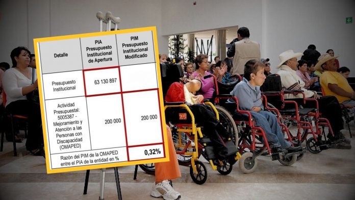 Reducen presupuesto para personas con discapacidad en Huancabamba