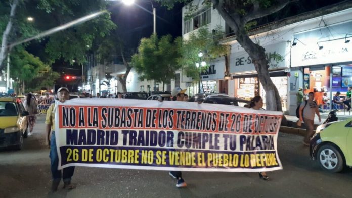 Veintiséis de Octubre alista marcha contra subasta de 200 terrenos del distrito