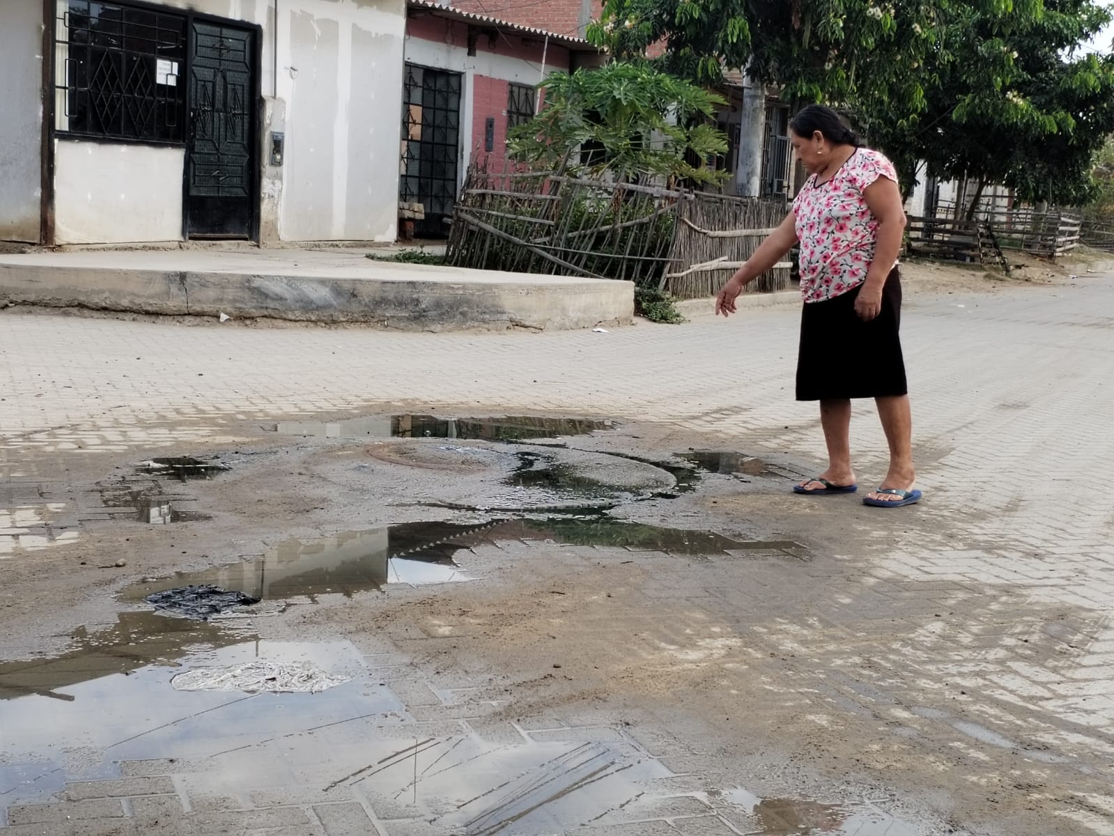 Piura: colapso de desagües afecta a más de 150 familias de Catacaos