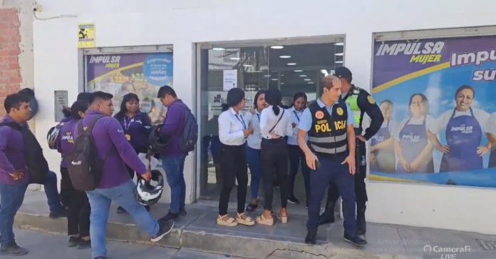Catacaos: asaltan Cooperativa Santa Isabel en pleno centro de la ciudad