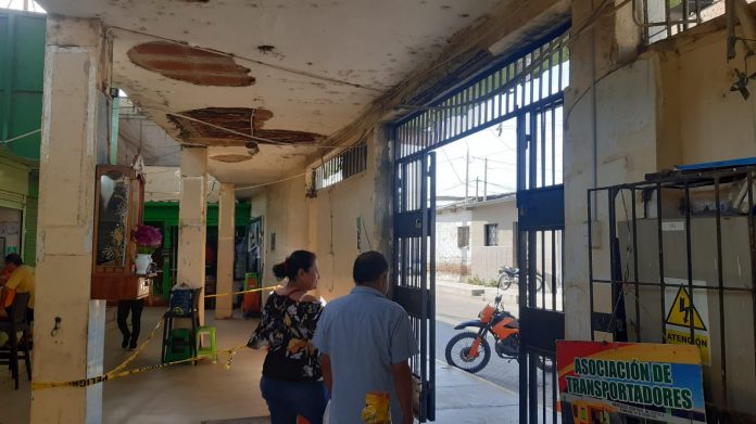 Castilla: infraestructura deteriorada del mercado pone en riesgo a comerciantes