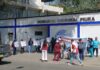 Trabajadores protestan frente al GORE para exigir la reconstrucción del C.S II de Talara