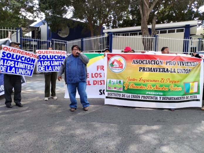 LA UNIÓN PLANTÓN GORE PIURA Bajo Piura: dirigentes exigen la destitución de funcionario tras problemas limítrofes entre La Unión y Vice