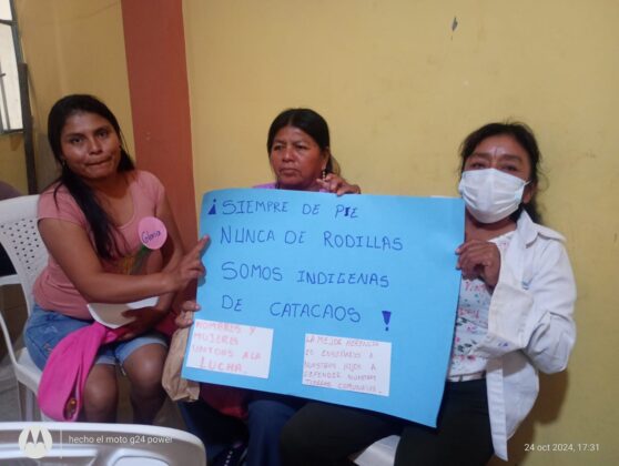 Comuneros y comuneras de Catacaos luchan por defender su territorio y el empoderamiento de mujeres indígenas