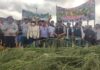 Agricultores de Tambogrande marcharon contra proyecto minero El Algarrobo