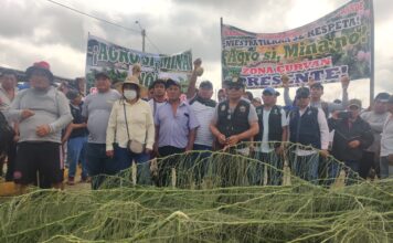 Agricultores de Tambogrande marcharon contra proyecto minero El Algarrobo