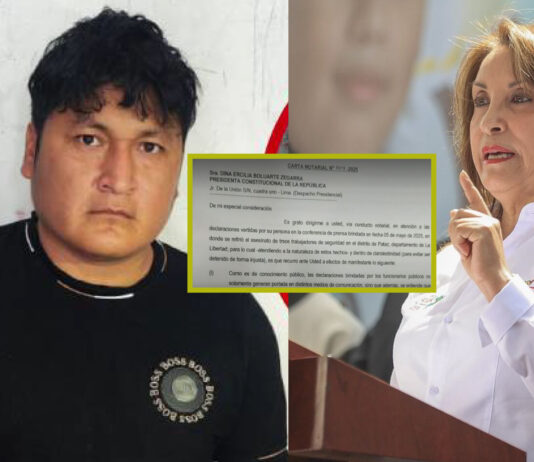 Miguel Rodríguez envía carta notarial a Dina Boluarte