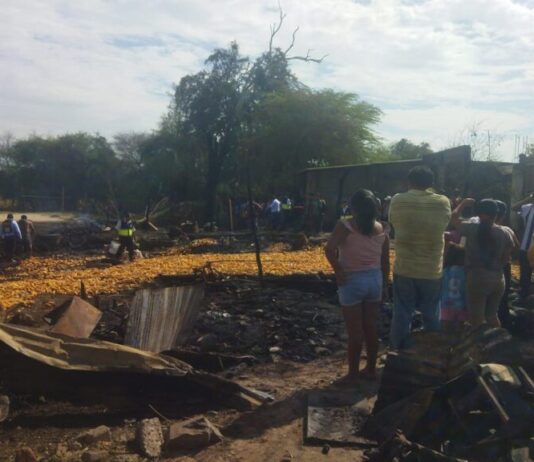 Incendio en Catacaos. Foto referencial