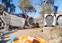 Huancavelica: Conductor sin licencia cae a abismo de 400 metros y muere junto a pasajera