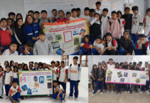 Estudiantes de I.E. 20138 realizan sus periódicos murales