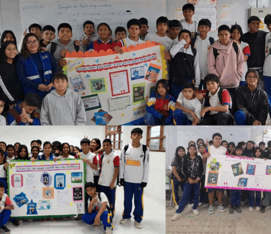 Estudiantes de I.E. 20138 realizan sus periódicos murales
