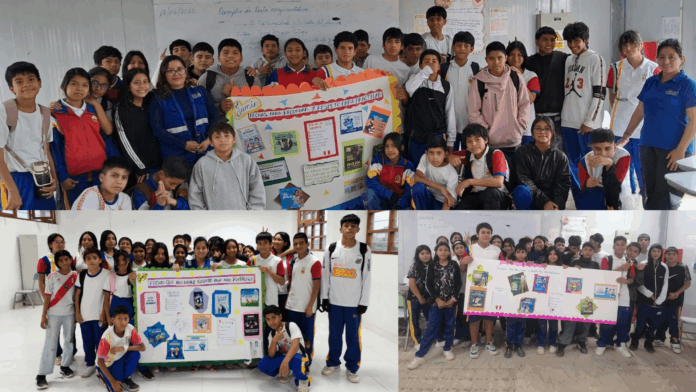 Estudiantes de I.E. 20138 realizan sus periódicos murales Estudiantes de I.E. 20138 realizan sus periódicos murales
