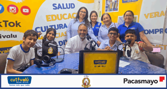Estudiantes de la I.E. 20138 en el programa especial “Cutting, hablemos sin miedo” en Cutivalú
