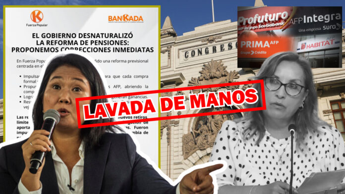 Fuerza Popular se lava las manos Fuerza Popular se lava las manos