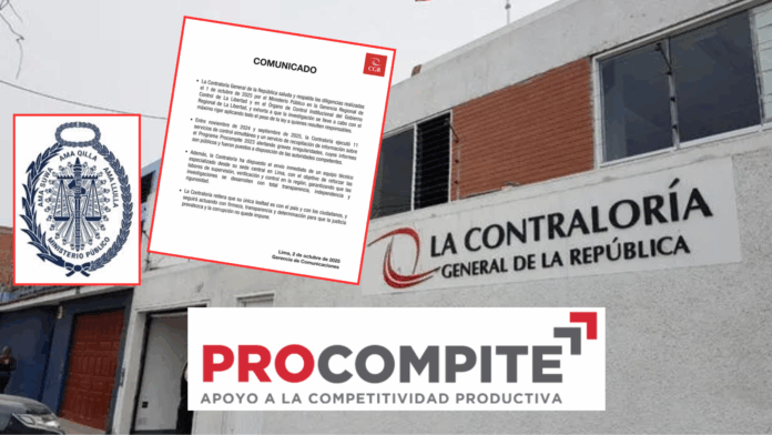 Trujillo: Contraloría responde tras allanamiento de la Fiscalía a sus oficinas por programa Procompite