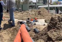 Moradores de San José y Consuelo de Velasco exigen pronta solución a rotura de tubería en la avenida Gulman