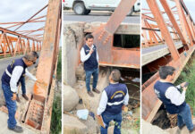 Piura: colocan apoyos de madera en puente «Las Monjas» por serias deficiencias en su construcción Puente Las Monjas con deficiencias