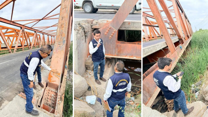 Puente Las Monjas con deficiencias Puente Las Monjas con deficiencias