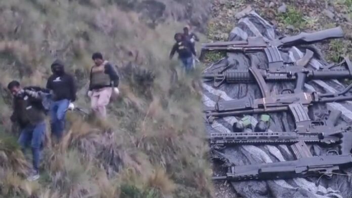 Huanta: Policía halla fusiles, escopeta y granadas de guerra durante operativo en Putis