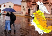 En Ayacucho se registrará lluvias, granizo y nevadas del 21 al 23 de enero