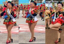 Milena Warthon cumple su sueño en la Virgen de la Candelaria: “He pedido a la Virgencita por mi familia”